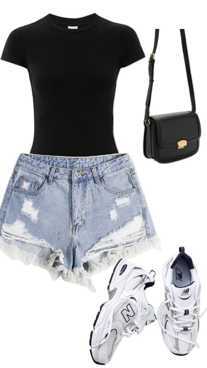 Black denim outfit reference